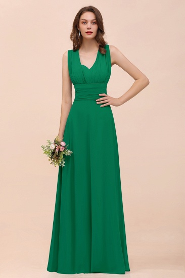 BMbridal New Arrival Dusty Blue Ruched Long Convertible Bridesmaid Dresses_49