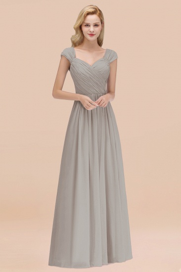 BMbridal Modest Chiffon Sweetheart Sleeveless Affordable Bridesmaid Dresses with Ruffles_30