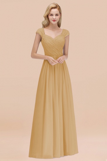 BMbridal Modest Chiffon Sweetheart Sleeveless Affordable Bridesmaid Dresses with Ruffles_13
