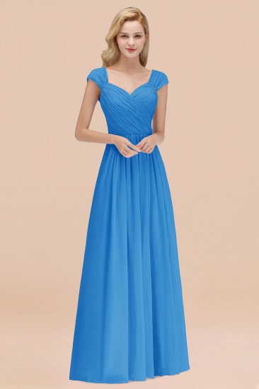 BMbridal Modest Chiffon Sweetheart Sleeveless Affordable Bridesmaid Dresses with Ruffles_25