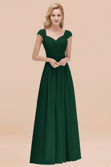 BMbridal Modest Chiffon Sweetheart Sleeveless Affordable Bridesmaid Dresses with Ruffles_31