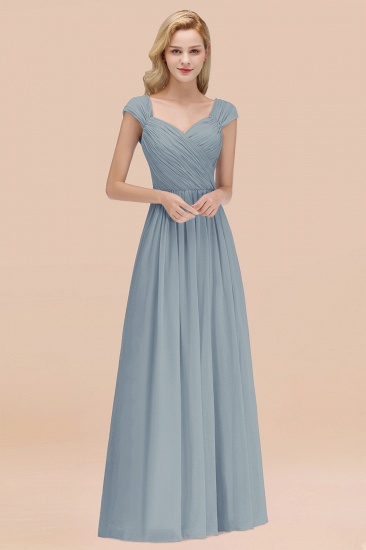BMbridal Modest Chiffon Sweetheart Sleeveless Affordable Bridesmaid Dresses with Ruffles_40