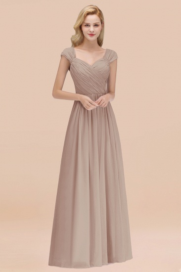 BMbridal Modest Chiffon Sweetheart Sleeveless Affordable Bridesmaid Dresses with Ruffles_16