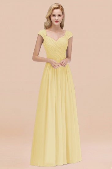 BMbridal Modest Chiffon Sweetheart Sleeveless Affordable Bridesmaid Dresses with Ruffles_18
