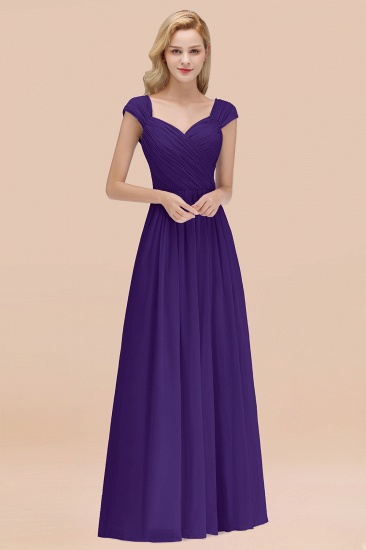 BMbridal Modest Chiffon Sweetheart Sleeveless Affordable Bridesmaid Dresses with Ruffles_19