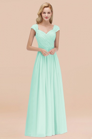 BMbridal Modest Chiffon Sweetheart Sleeveless Affordable Bridesmaid Dresses with Ruffles_36