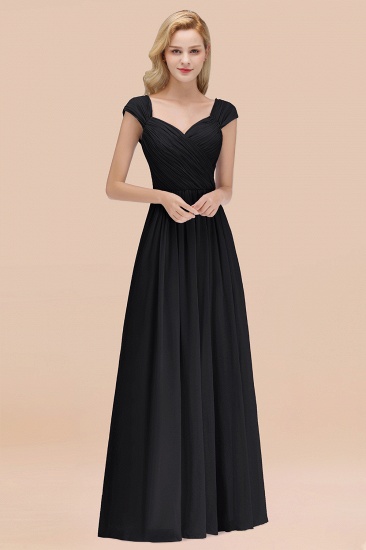 BMbridal Modest Chiffon Sweetheart Sleeveless Affordable Bridesmaid Dresses with Ruffles_29