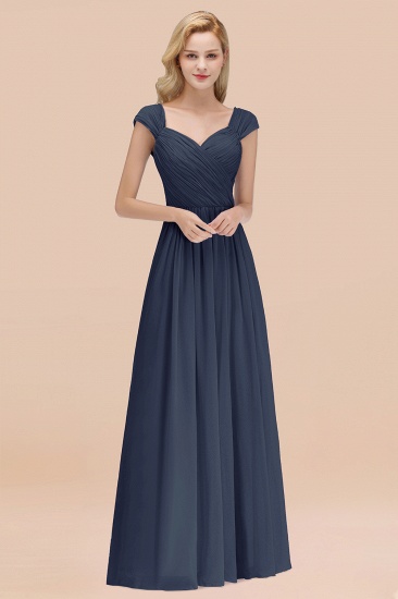 BMbridal Modest Chiffon Sweetheart Sleeveless Affordable Bridesmaid Dresses with Ruffles_39