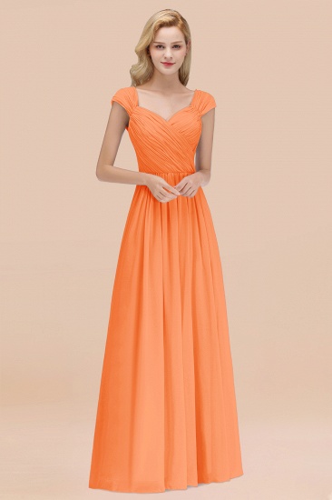 BMbridal Modest Chiffon Sweetheart Sleeveless Affordable Bridesmaid Dresses with Ruffles_15