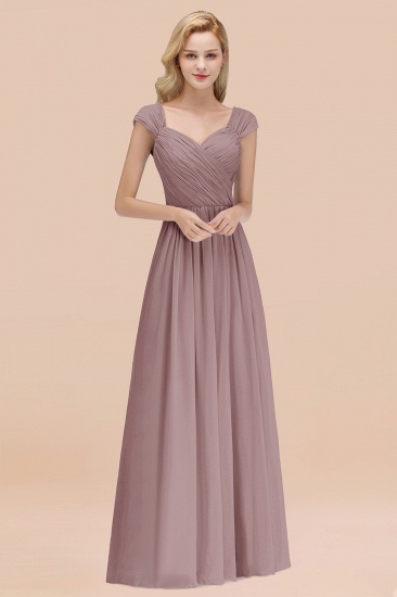 BMbridal Modest Chiffon Sweetheart Sleeveless Affordable Bridesmaid Dresses with Ruffles_37