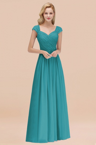 BMbridal Modest Chiffon Sweetheart Sleeveless Affordable Bridesmaid Dresses with Ruffles_32