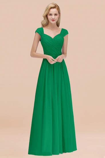 BMbridal Modest Chiffon Sweetheart Sleeveless Affordable Bridesmaid Dresses with Ruffles_49
