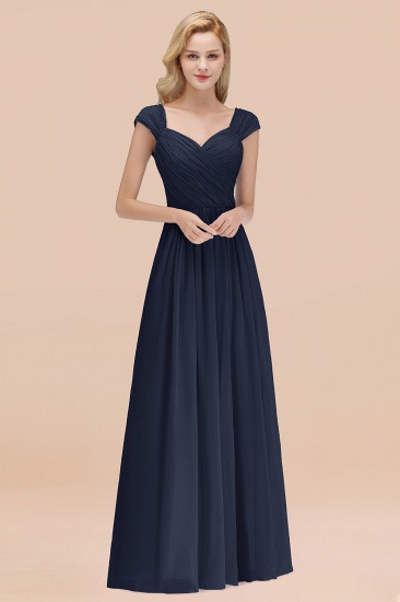 BMbridal Modest Chiffon Sweetheart Sleeveless Affordable Bridesmaid Dresses with Ruffles_28
