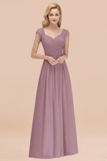 BMbridal Modest Chiffon Sweetheart Sleeveless Affordable Bridesmaid Dresses with Ruffles_43