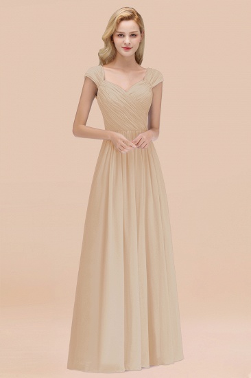 BMbridal Modest Chiffon Sweetheart Sleeveless Affordable Bridesmaid Dresses with Ruffles_14