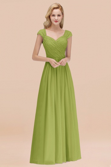 BMbridal Modest Chiffon Sweetheart Sleeveless Affordable Bridesmaid Dresses with Ruffles_34
