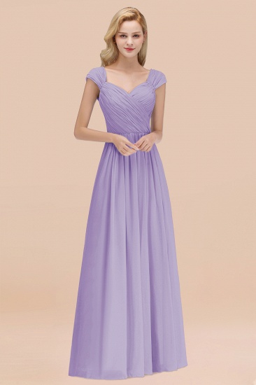 BMbridal Modest Chiffon Sweetheart Sleeveless Affordable Bridesmaid Dresses with Ruffles_21